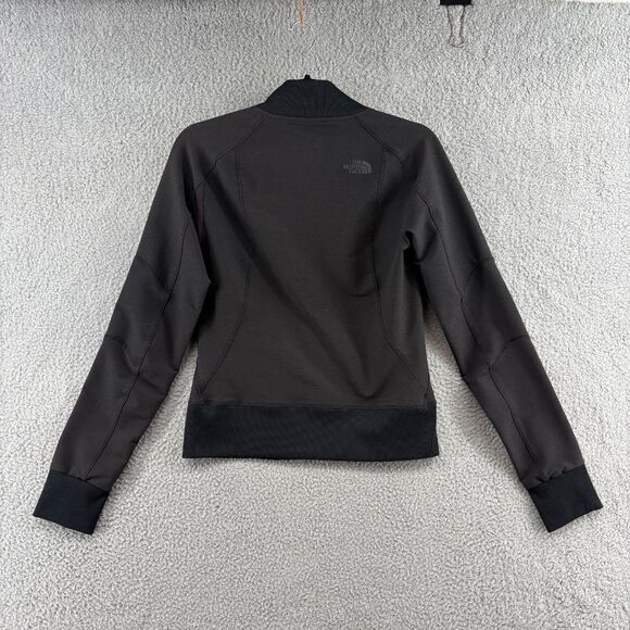 North face women's track jacket size small black gray - Picture 2 of 14